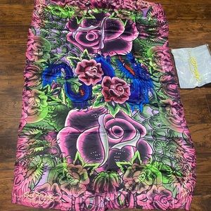 Ed Hardy silk scarf